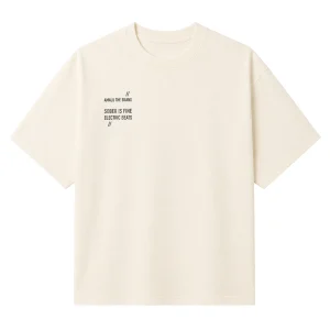 Unisex Oversized T-shirt - Cream