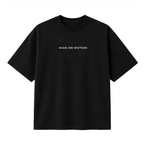 Unisex Oversized T-shirt - Black with animation N