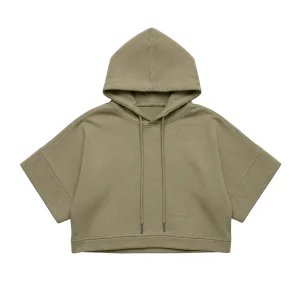 Crop Hoodie - Green