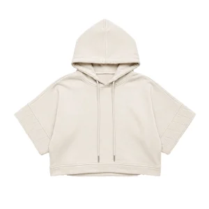 Crop Hoodie - Stone