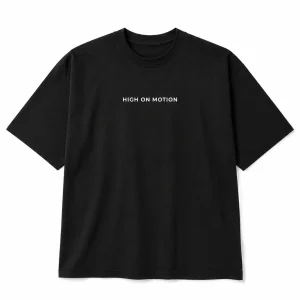 Unisex Oversized T-shirt - Black with animation N